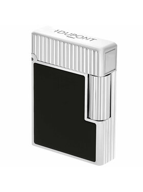 S.T. Dupont Ligne 1 Feuerzeug Schwarzlack Palladium C14121