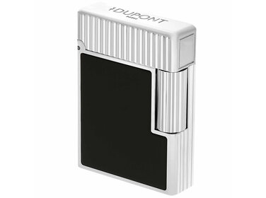 S.T. Dupont Ligne 1 Feuerzeug Schwarzlack Palladium C14121