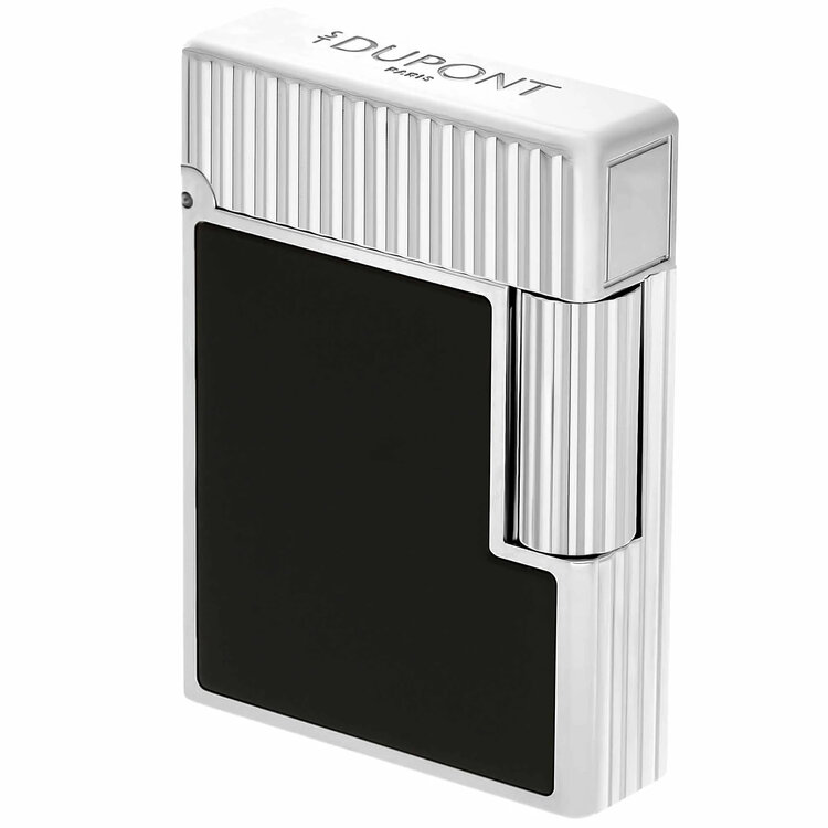 S.T. Dupont Ligne 1 Feuerzeug Schwarzlack Palladium C14121