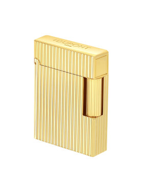 S.T. Dupont Ligne 1 Feuerzeug Gelbgold Längsgestreift C14020