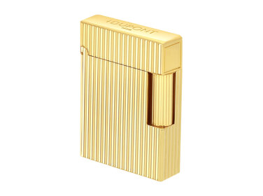 S.T. Dupont Ligne 1 Feuerzeug Gelbgold Längsgestreift C14020