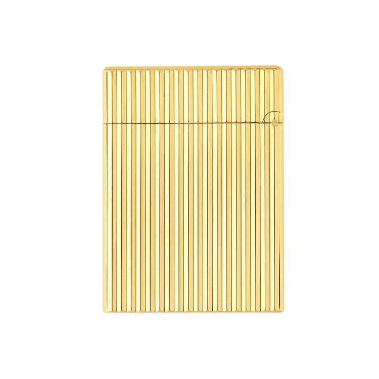 S.T. Dupont Ligne 1 Feuerzeug Gelbgold Längsgestreift C14020