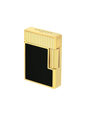 S.T. Dupont Ligne 1 Feuerzeug Schwarz/Gelbgold C14120