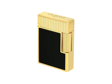 S.T. Dupont Ligne 1 Feuerzeug Schwarzlack Gelbgold C14120