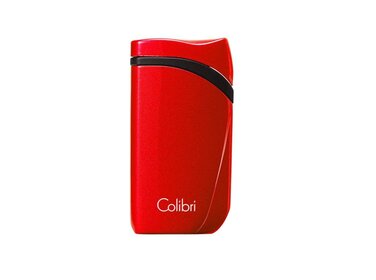 Colibri  Feuerzeug Falcon Metallic Rot mit Schrägflamme