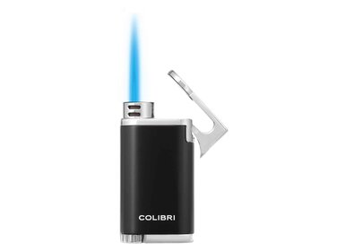 Colibri Belmont Feuerzeug Schwarz/Chrom