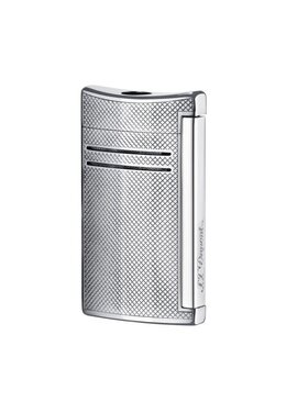 S.T. Dupont MaxiJet Feuerzeug Chrom gerastert 020157N