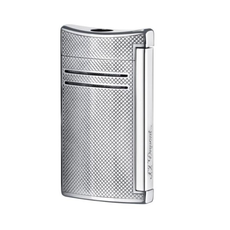 S.T. Dupont  MaxiJet Feuerzeug Chrom gerastert 020157N