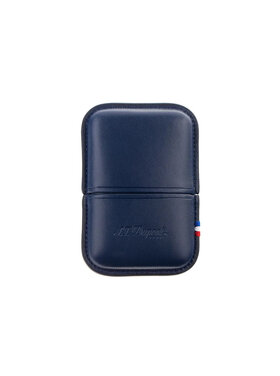 S.T. Dupont Feuerzeug-Etui Ligne 2 Leder Blau 183073