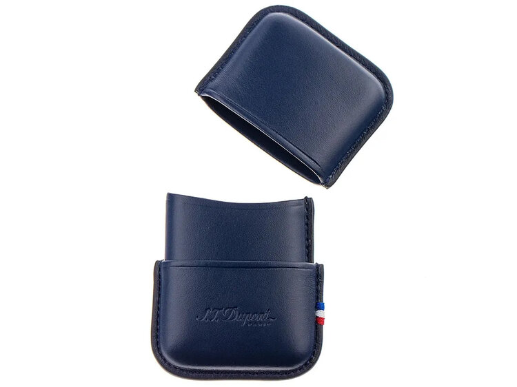 S.T. Dupont  Feuerzeug-Etui Ligne 2 Leder Blau 183073