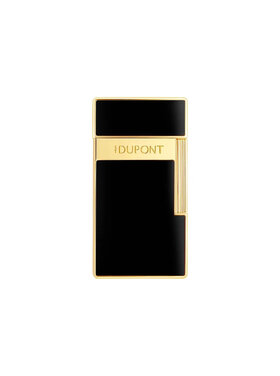 S.T. Dupont Biggy Feuerzeug Schwarzlack/Gold 025222