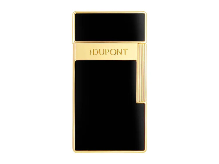 S.T. Dupont Biggy Feuerzeug Schwarzlack/Gold 025222