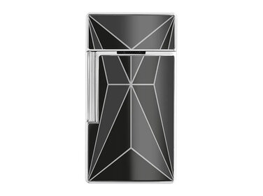 S.T. Dupont Biggy Feuerzeug Fire X Schwarzlack/Chrom 025277