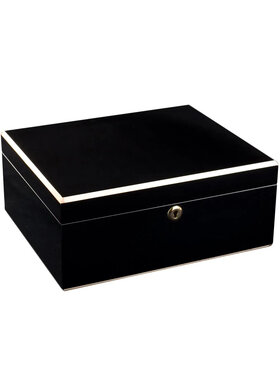 Adorini Humidor Milan Deluxe Schwarz Hochglanz