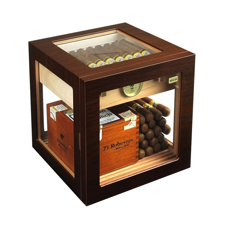 Adorini Humidor Cube Deluxe Walnussss