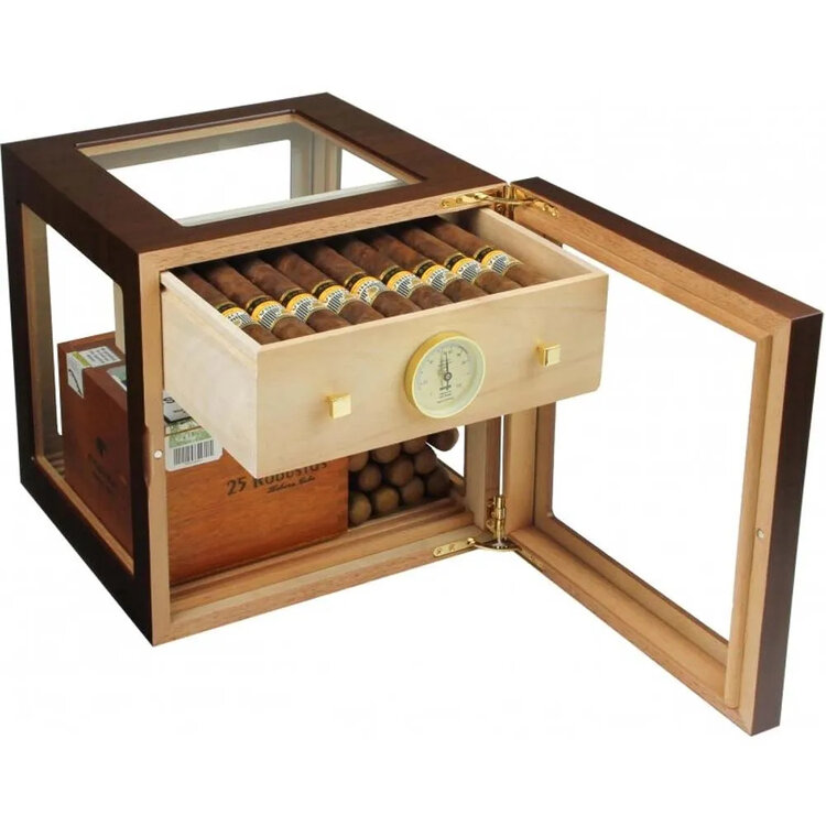 Adorini Humidor Cube Deluxe Walnussss