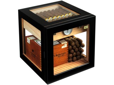 Adorini Humidor Cube Deluxe Schwarz