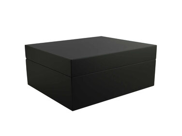 Adorini Humidor Torino Medium Deluxe Schwarz matt für 75 Zigarren