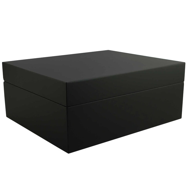 Adorini Humidor Torino Medium Deluxe Schwarz matt für 75 Zigarren