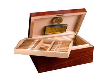 Adorini Humidor Santiago Grande Deluxe Kirschholz für 150 Zigarren