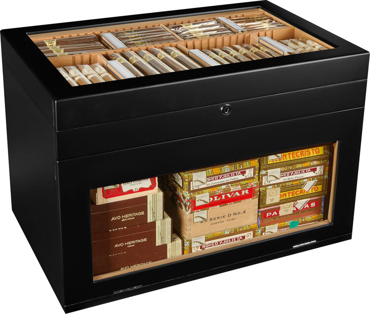 Adorini Humidor Portico Deluxe schwarz