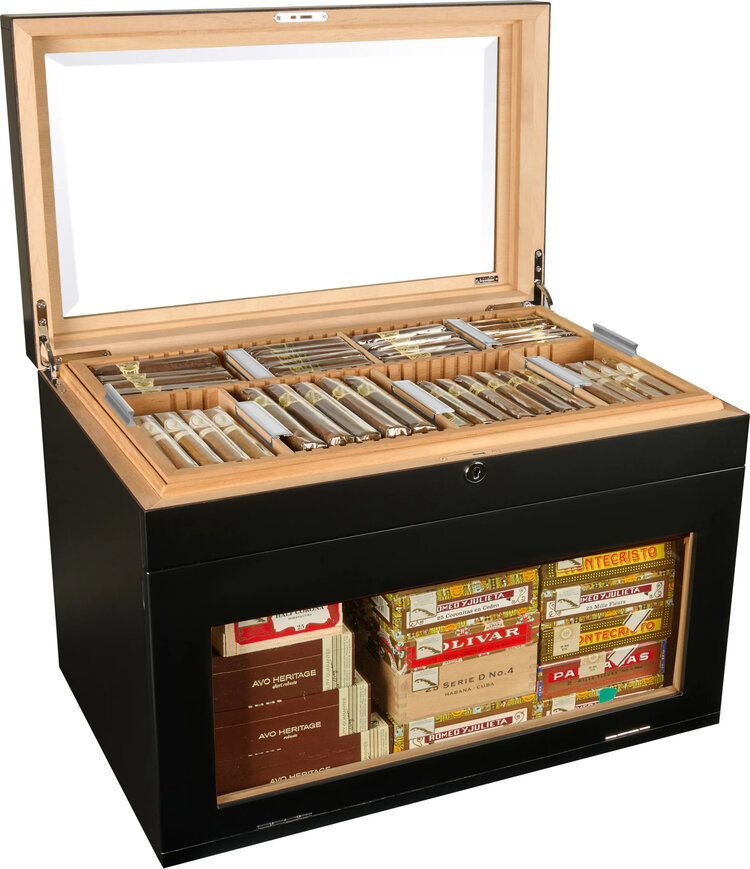 Adorini Humidor Portico Deluxe schwarz