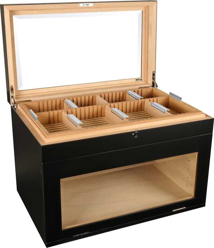 Adorini Humidor Portico Deluxe schwarz