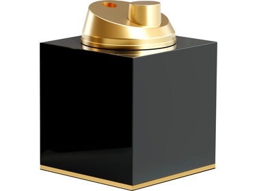 Adorini Tischfeuerzeug Hochglanz hochglanz schwarz