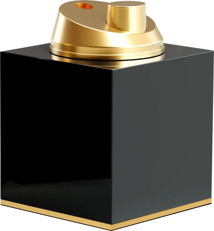 Adorini Tischfeuerzeug Hochglanz hochglanz schwarz