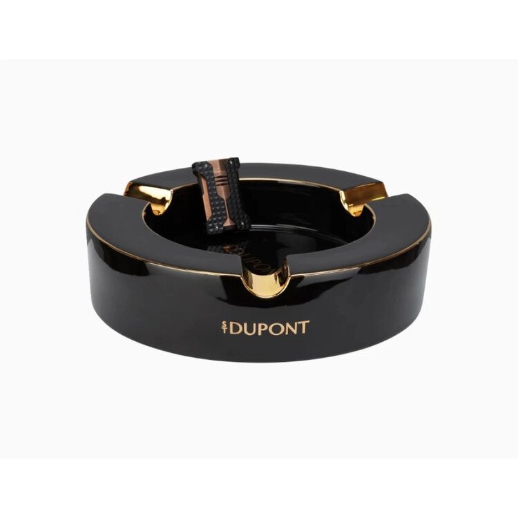 S.T. Dupont XL Zigarren-Aschenbecher Black Golden 006737