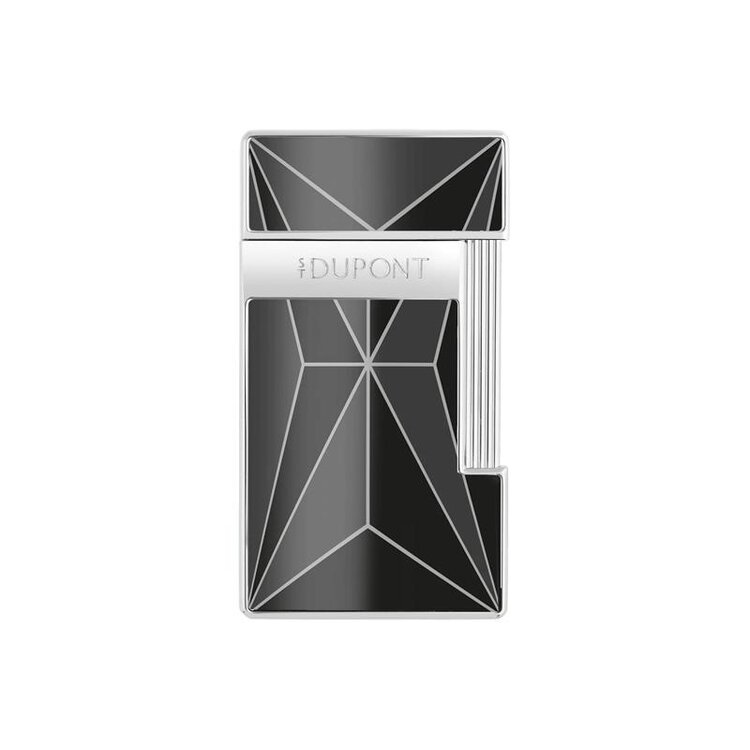 S.T. Dupont Slimmy Fire X Feuerzeug Schwarzlack/Chrom 028277