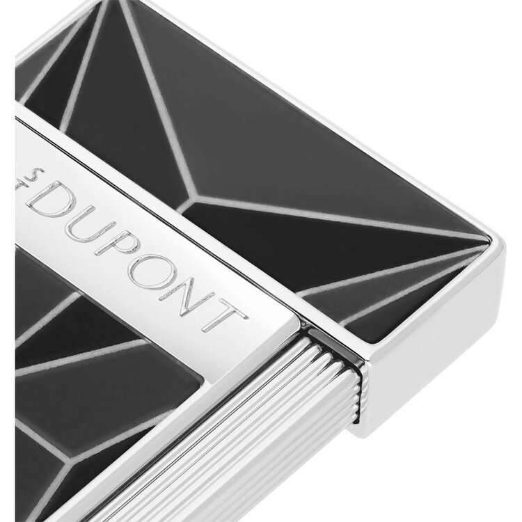 S.T. Dupont Slimmy Fire X Feuerzeug Schwarzlack/Chrom 028277