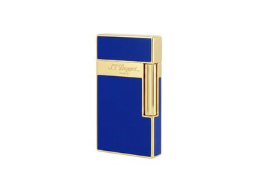 S.T. Dupont Biggy Feuerzeug Blaulack/Gold 025225