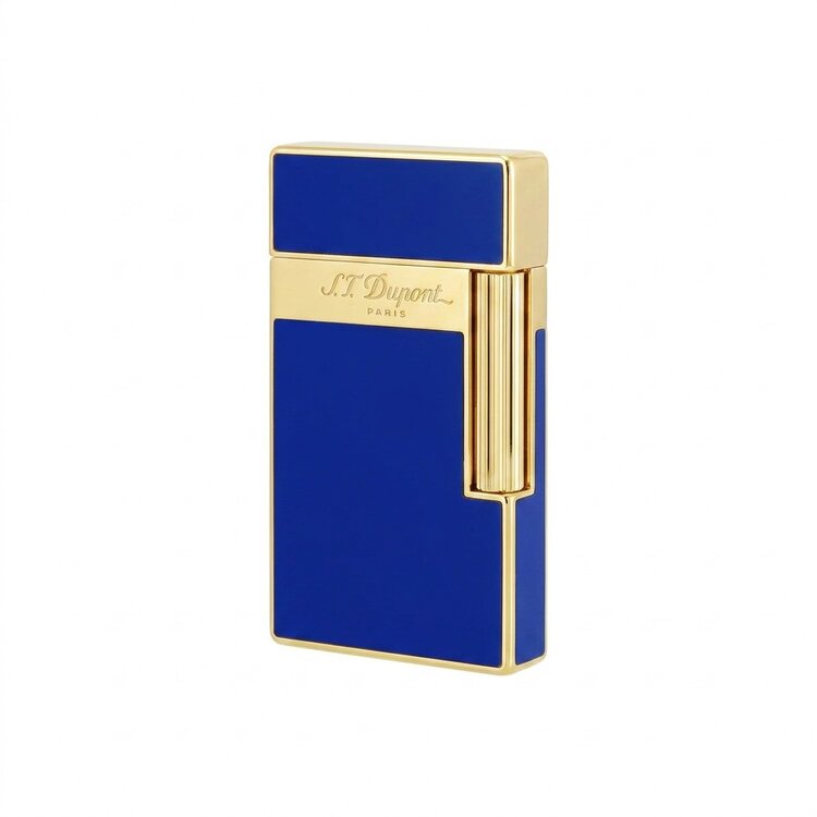 S.T. Dupont  Biggy Feuerzeug Blaulack/Gold 025225