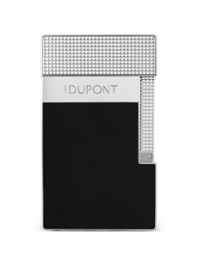S.T. Dupont Le Grand Feuerzeug Schwarzlack/Palladium Diamond Head C23780CL