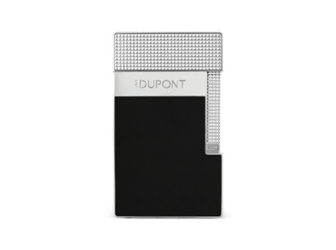 S.T. Dupont Le Grand Feuerzeug Schwarzlack/Palladium Diamond Head C23780CL