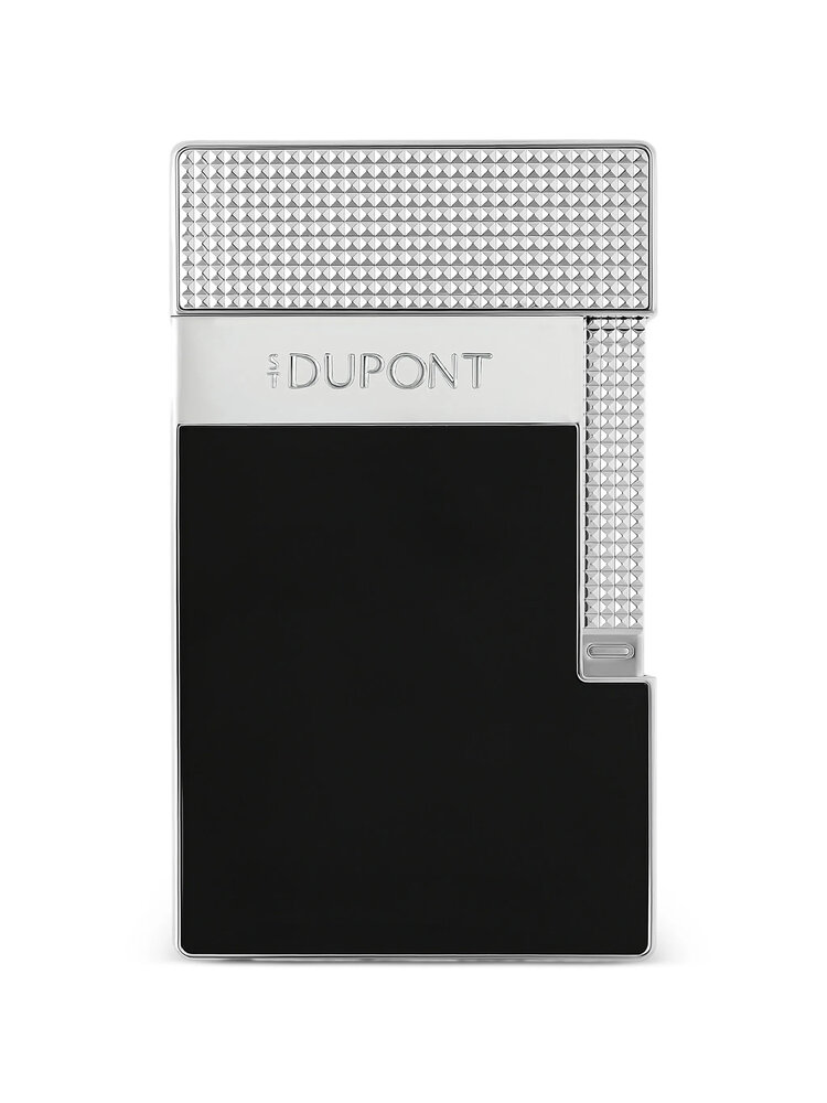 S.T. Dupont  Le Grand Feuerzeug Schwarzlack/Palladium Diamond Head C23780CL