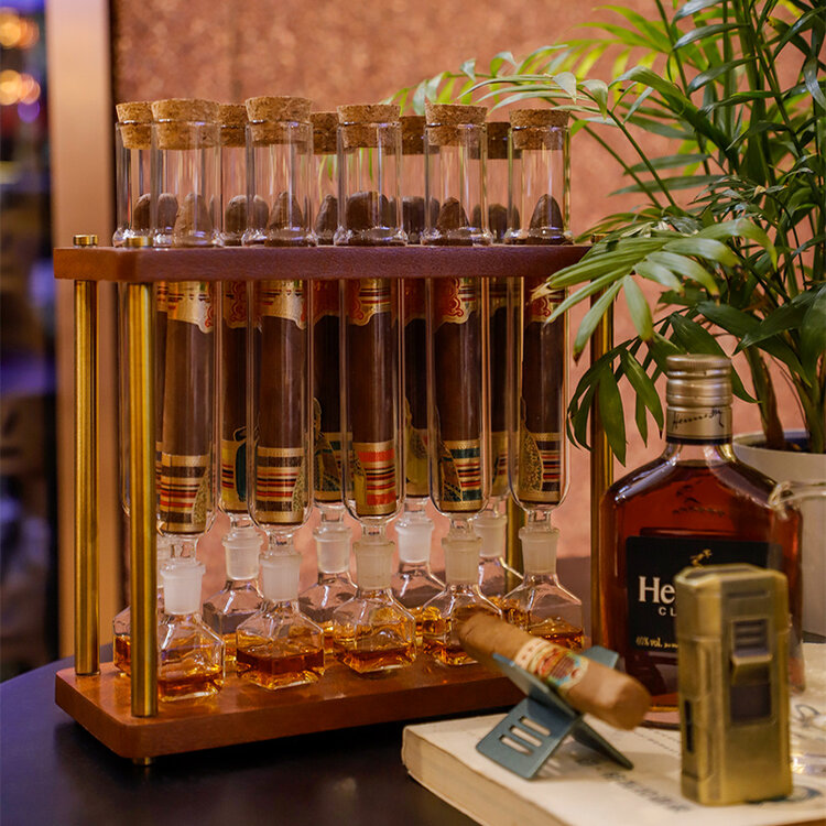 Graziani Infusio Zigarreninfuser 10 Röhren Borosilikatglas
