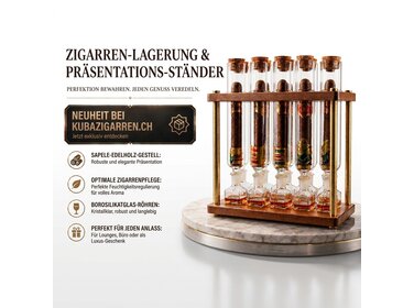 Graziani Infusio Zigarreninfuser 10 Röhren Borosilikatglas