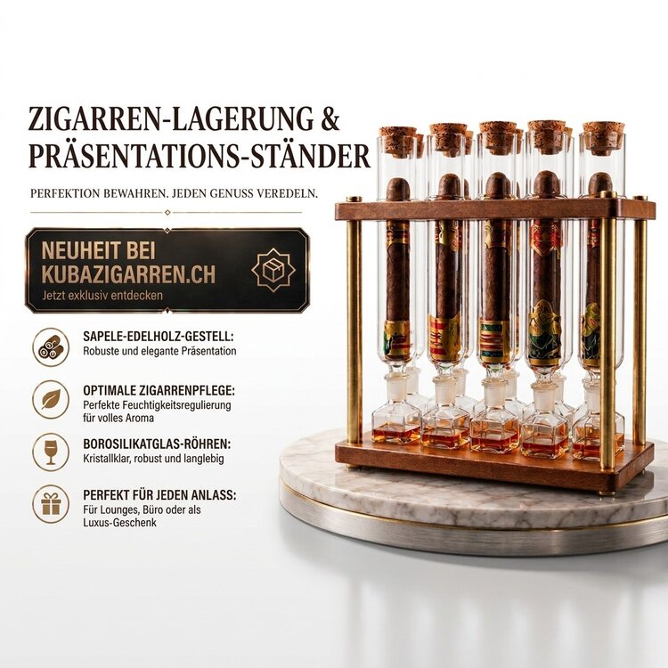Graziani Infusio Zigarreninfuser 10 Röhren Borosilikatglas