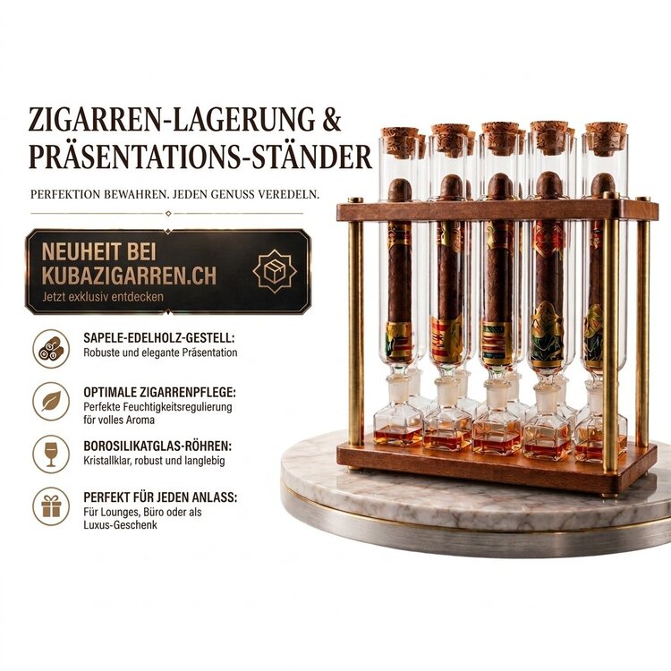 Guevara Infusio Zigarreninfuser 10 Röhren Borosilikatglas