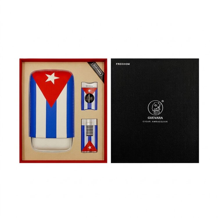 Guevara  Zigarren-Geschenkset RAG-6327 Kuba Flagge 3-teilig