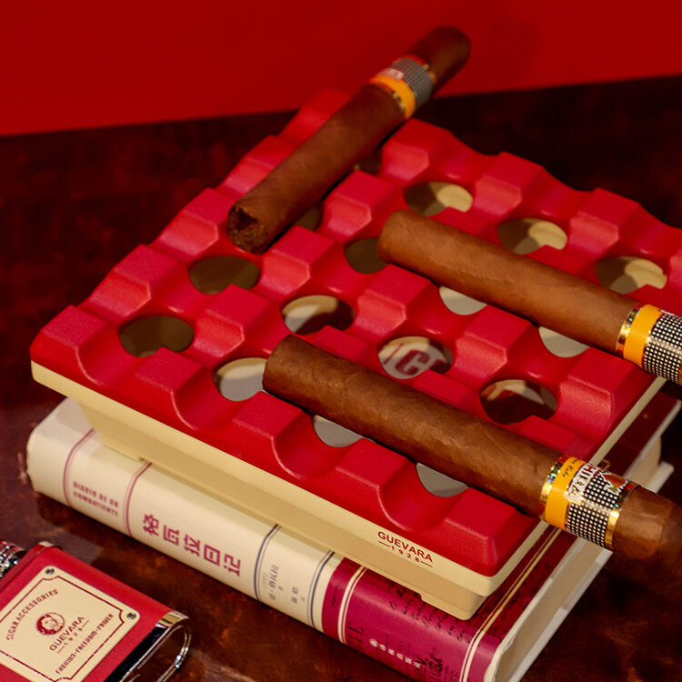Guevara Zigarren-Geschenkset RAG-6702 Luxus 7-teilig Rot