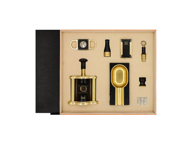 Guevara Zigarren-Geschenkset RAG-6701 Luxus 7-teilig Schwarz/Gold