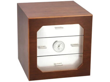 Adorini Humidor Chianti Medium Deluxe Walnuss/Alu für 100 Zigarren