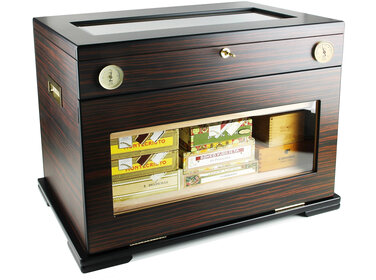 Adorini Zigarrenschrank Aficionado Deluxe Ebenholz