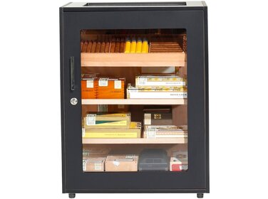 Adorini Humidorschrank Salina Schwarz elektronisch für 1500 Zigarren
