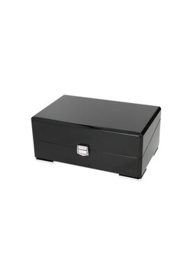 Angelo Humidor Schwarz Hochglanz für ca. 15 Zigarren
