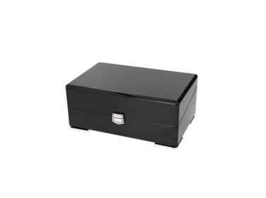Angelo Humidor Schwarz Hochglanz für ca. 15 Zigarren