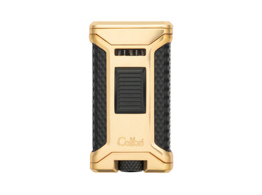 Colibri  Feuerzeug Ascari Gold/Schwarz mit 3-fach Jet und Bohrer 7/10 mm